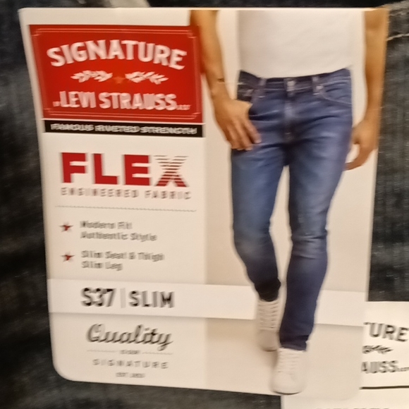FINAL PRICE NWT LEVI'S SIGNATURE men's jeans Sz 28x30 - Picture 4 of 4